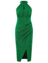 slit-ruched-mock-neck-sleeveless-dress OhSoStyled at Sophia's Style-6